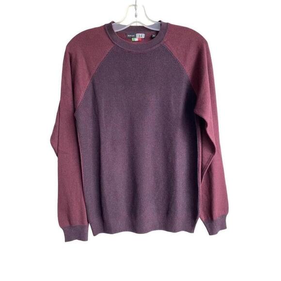 Horst Authentic Mann Other - Horst Maroon Knit Mens M Medium Made in Italy Pullover Sweater op